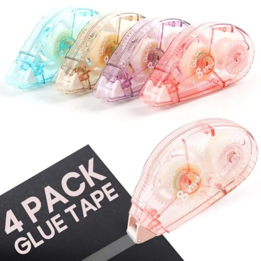 

Double Sided Tape Roller, Double Sided Adhesive Scrapbook Tape for Scrapbooking Crafts, Glue Tape for Journaling, Gift Wrapping