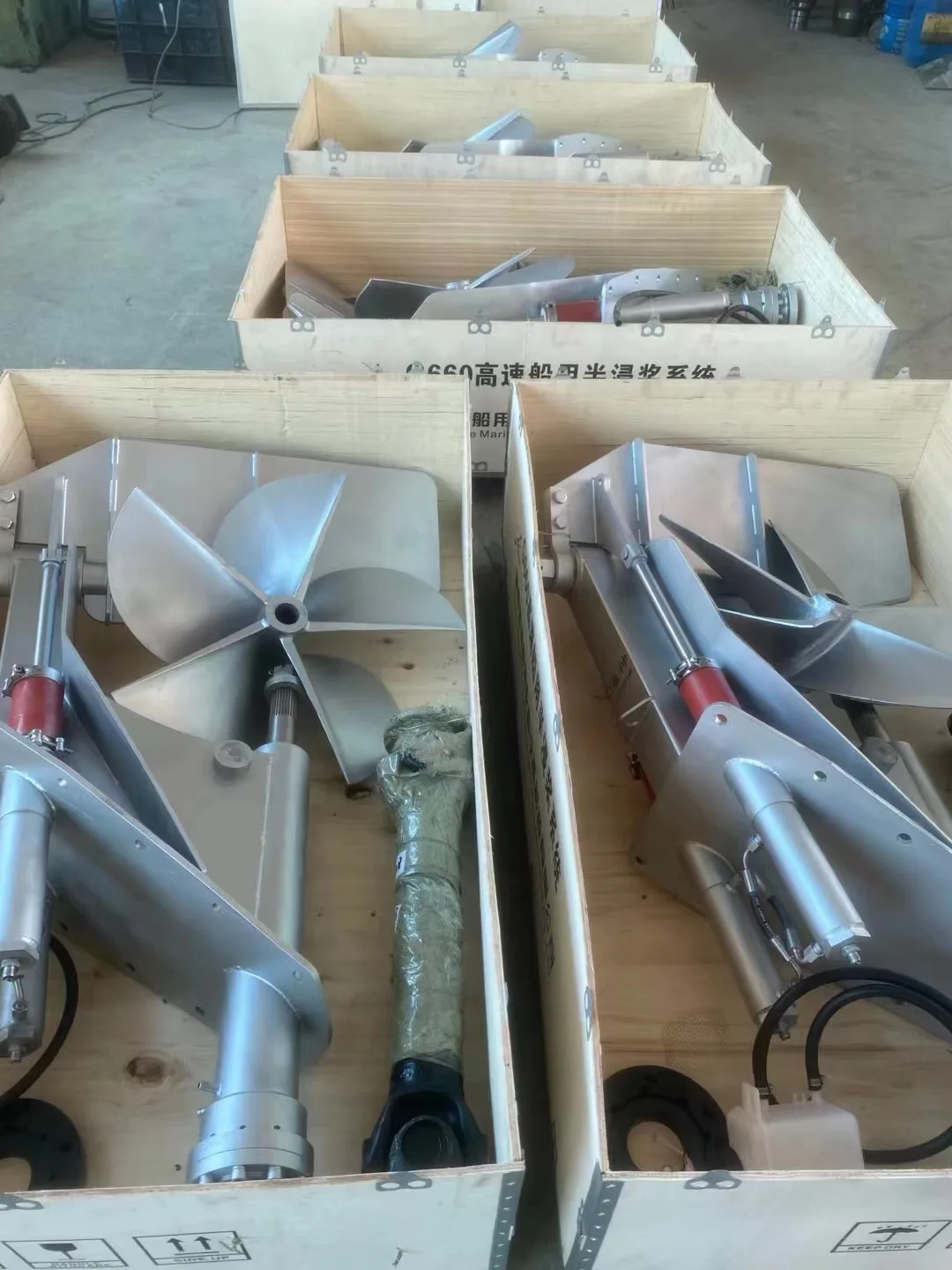 Aktiver Halbdiffus-Propeller aus Edelstahl, Außenbordpropeller, 5-Blatt-Propeller mit CCS für Schiff