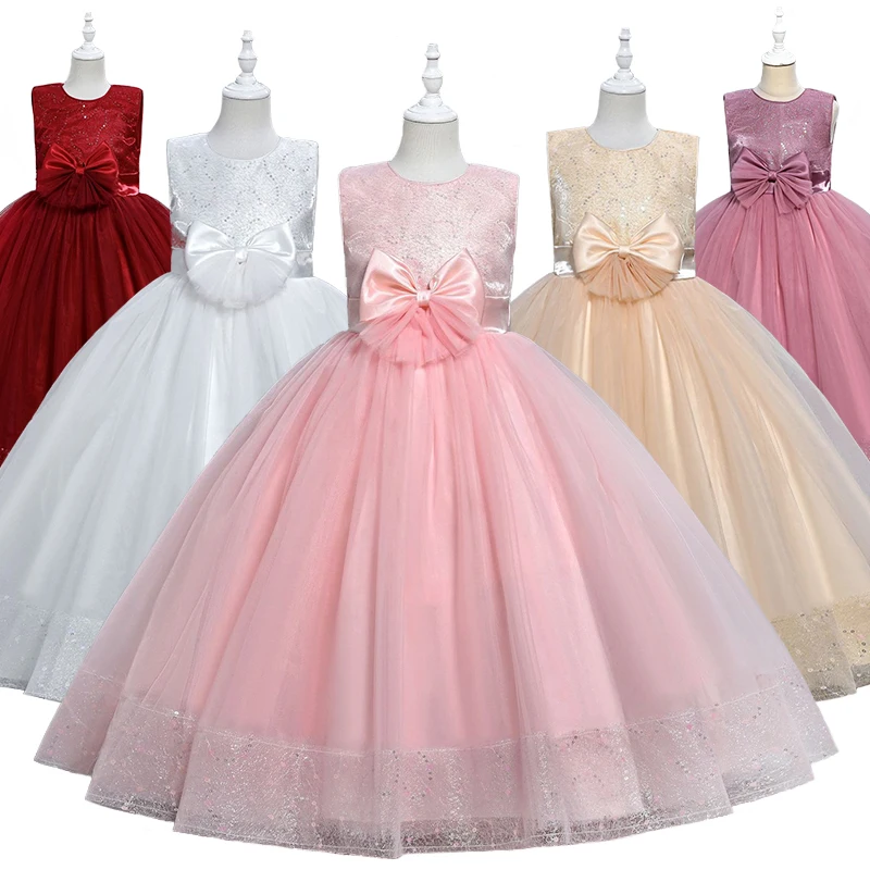 

Formal Girls Wedding Bridesmaids Communion Elegant Party Dresses Gorgeous Children's Graduation Celebration Host Gala Dress
