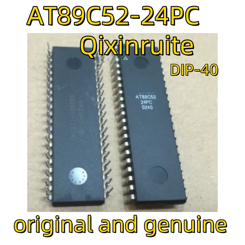 Qixinruite  Brand new original AT89C52-24PC AT27C2048-15PC DIP40 8-bit microcontroller IC chip