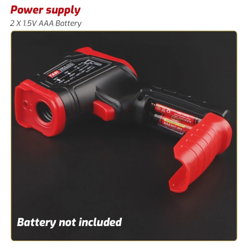 Termometer Inframerah Tinggi Non-kontak Digital Pyrometer Warna Dropship