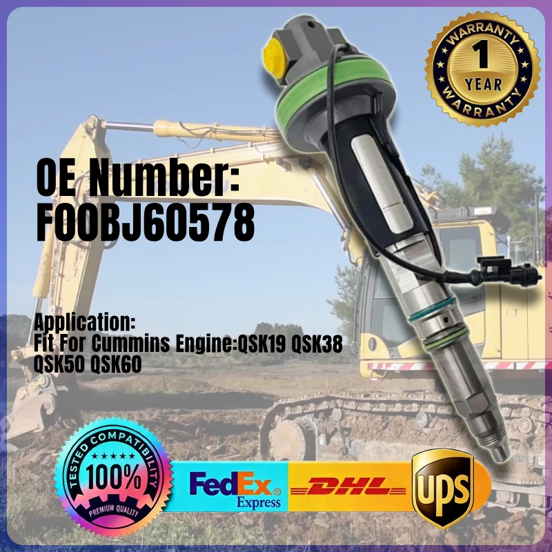 

Высококачественная топливная форсунка F00BJ60578 для двигателей Cummins QSK19, QSK38, QSK50, QSK60