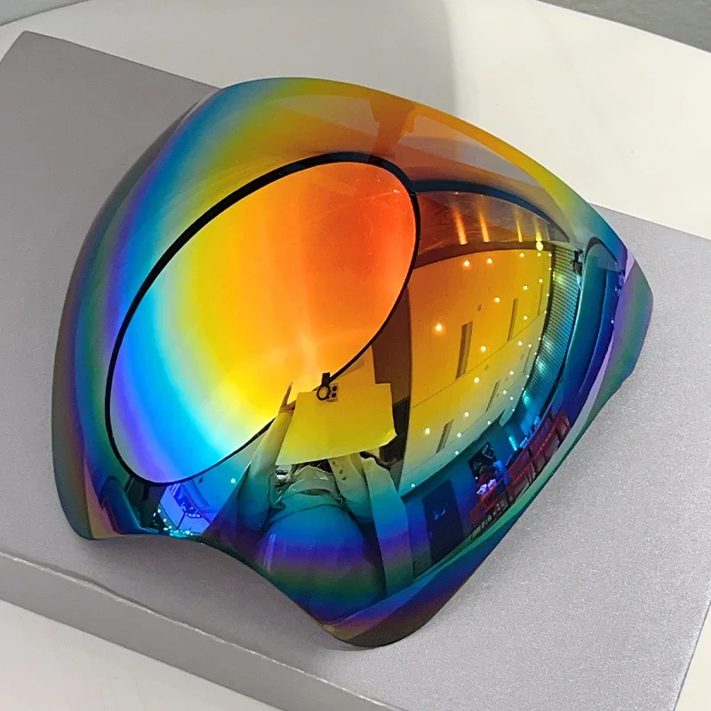 KAMMPT Enorme Sportbril Mannen Futuristische Spiegel Outdoor Fietsen Beschermende Zonnebril Vrouwen Trendy Verpakt Ronde Anti-UV Shades
