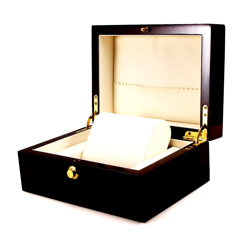 Machinery Watch Box Case Wooden with Lock Luxury Watch Storage Display Box Portable Holders Organizer Valentine Gift Boxes