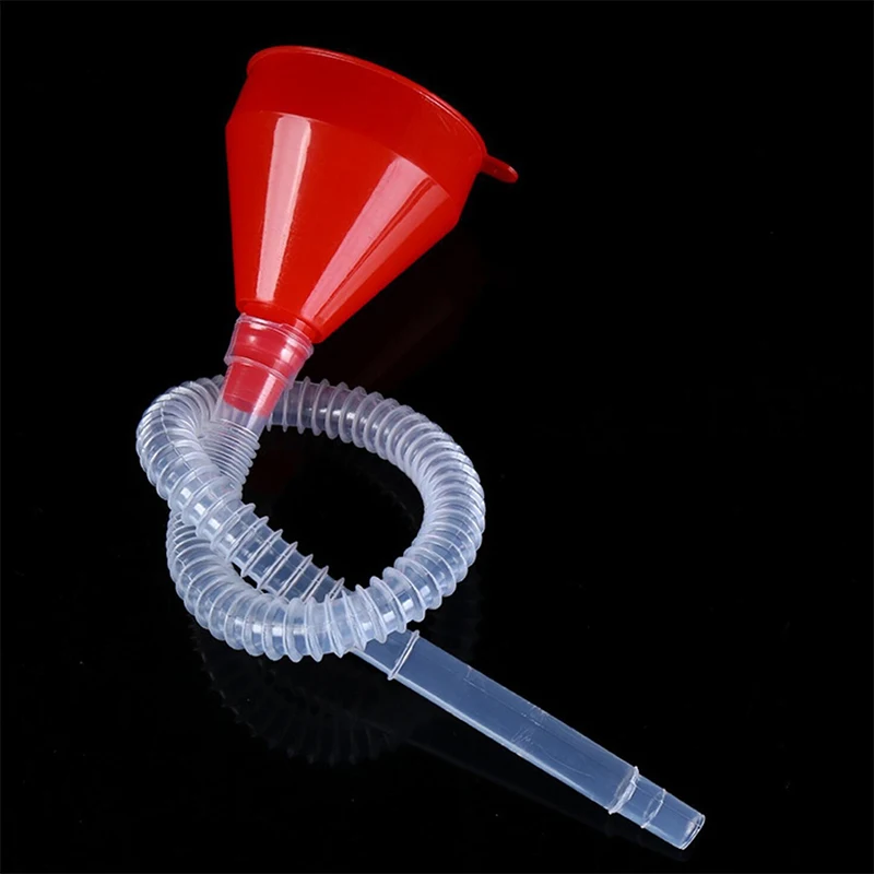 

Automotive Plastic Funnel Set Wide Mouth Fuel And Oil Multi-use Flexible Right Angle Funnels For Water Coolant And Engine Oil
