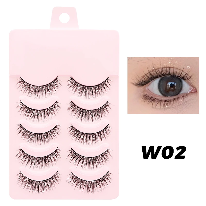 Hot Manga Wimpern Natürlich Cosplay Falsche Wimpern 5 paar Gefälschte Wimpern Koreanische Mode Anime Wimpern Kostenloser Versand Make-Up Natürliche Wimpern – Detail 38