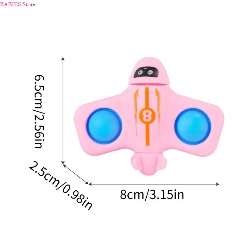 C9GB Creative Aircraft Form Finger Spinner Press Bubble Spinner Spielzeug Handwerksreliever Spielzeug für Erwachsene Büro für