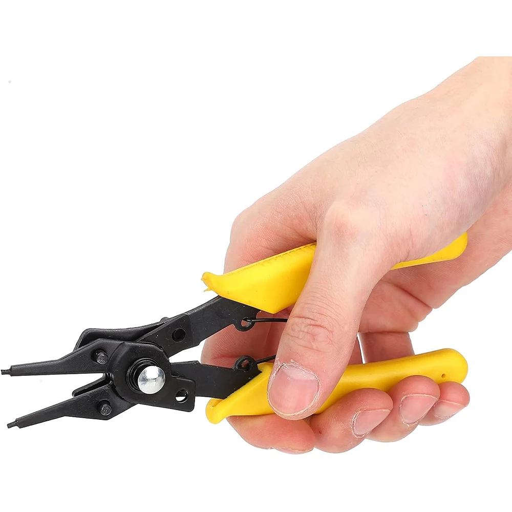 4-in-1 Sicherungsringzange Set Sicherungsringzange Multi Crimp Abnehmbarer Zangenkopf Haltesicherungsringzange Handwerkzeuge Multifunktional