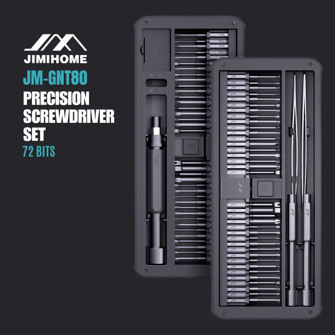 

JIMIHOME GNT80 Precision Screwdriver Set Computer PC Laptop Repair Tool Kit 72 Bits Extension Rod, Tweezers