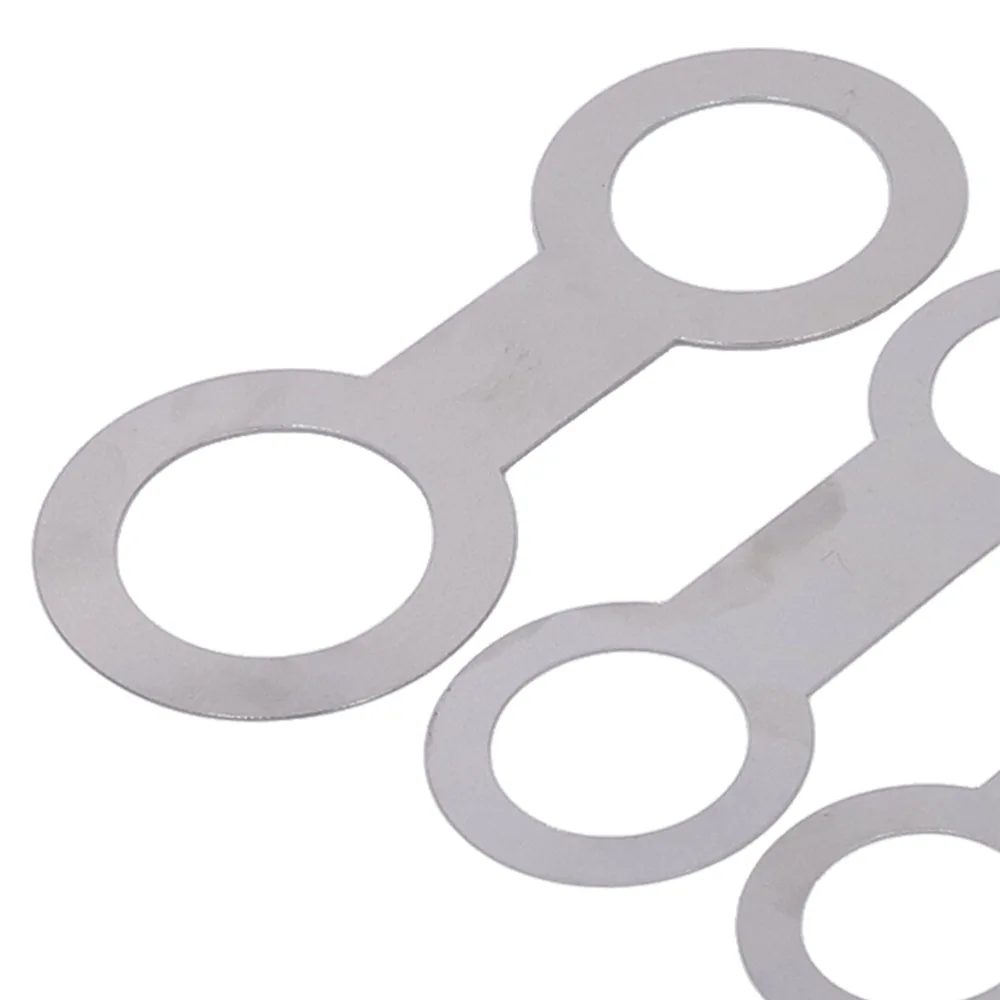 8pcs Metal Saxophone Pad Repair Kit​ ​Silver ​Woodwind Instrument Pads​ ​Saxophone Leveling Rings Pad​ ​Easy Install