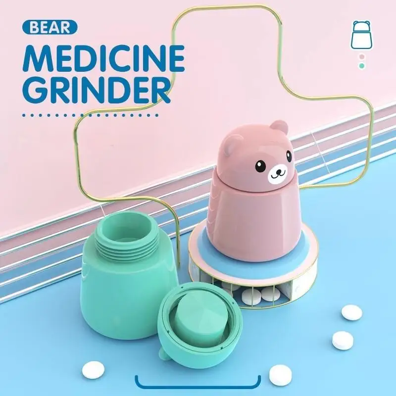 Little Bear Creative Medicine Grinder Grinds Pills And Tablets, Easily Crushes Medicine Convenient To Carry