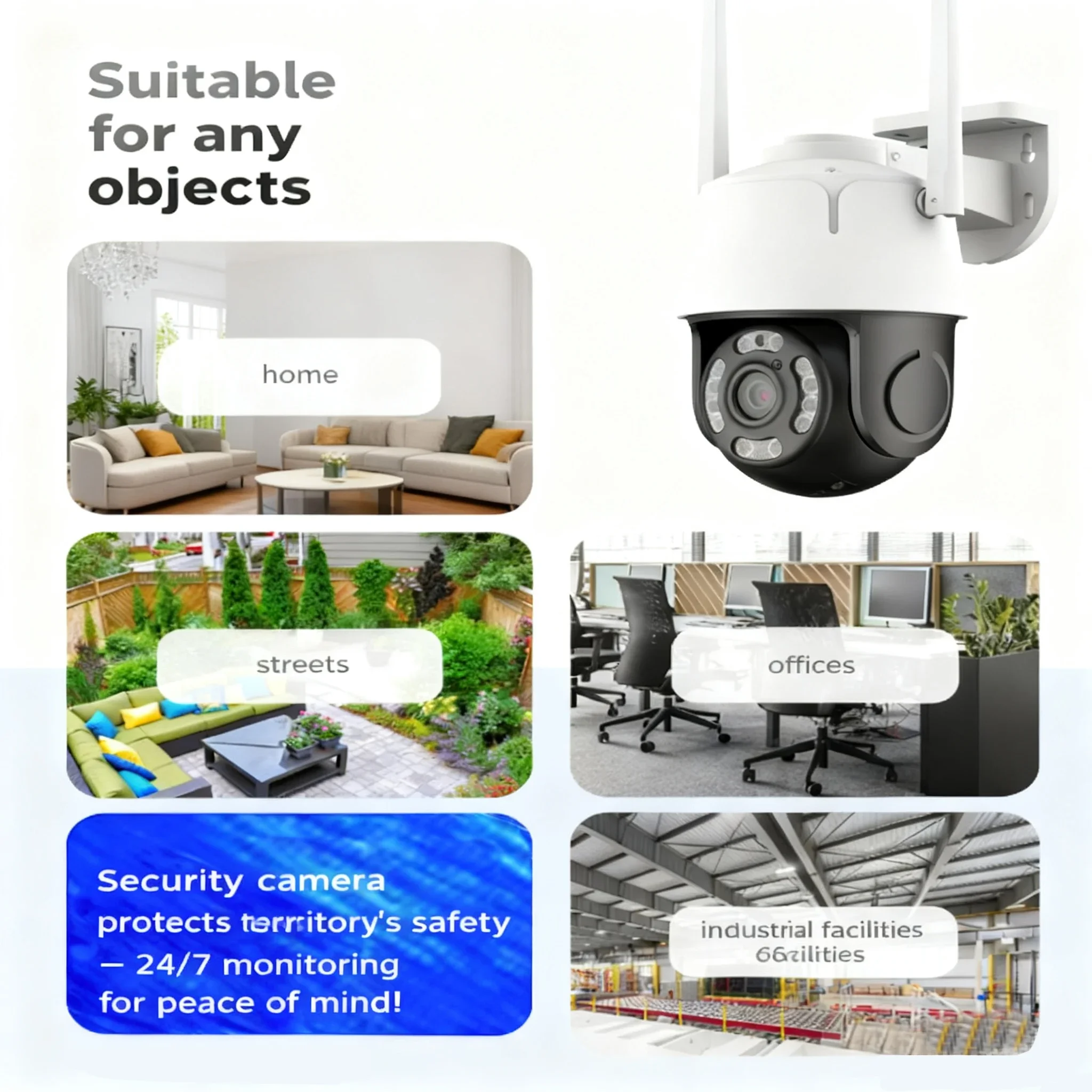 Cámara de Vigilancia IP de 5MP MLM610 |   Lente gran angular + seguimiento inteligente AI |   Sistema de vigilancia de seguridad empresarial/tienda