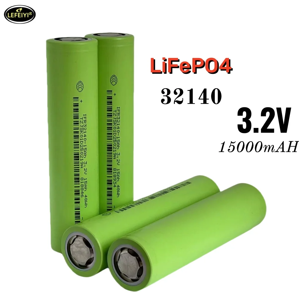 

3.2V 32140 15Ah LiFePO4 Battery Cell - DIY 4S/8S 12V/24V/36V Deep Cycle for EV,Camping,Inverter,Solar-High Discharge,2000+Cycles