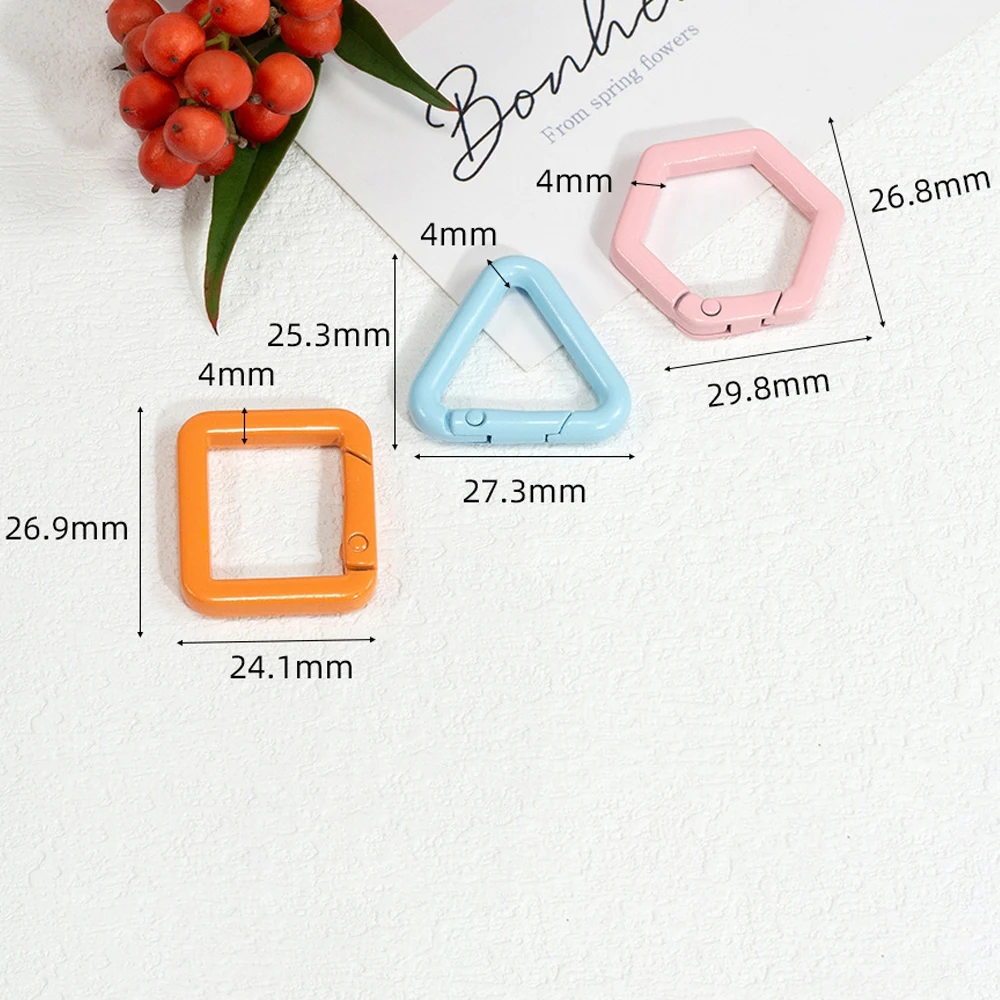 5 قطعة مزيج معدني اللون حلقة المفاجئة هوك الربيع المشبك كليب موصلات حلقة تسلق DIY بها بنفسك المفاتيح مستلزمات صناعة المجوهرات اكسسوارات #3