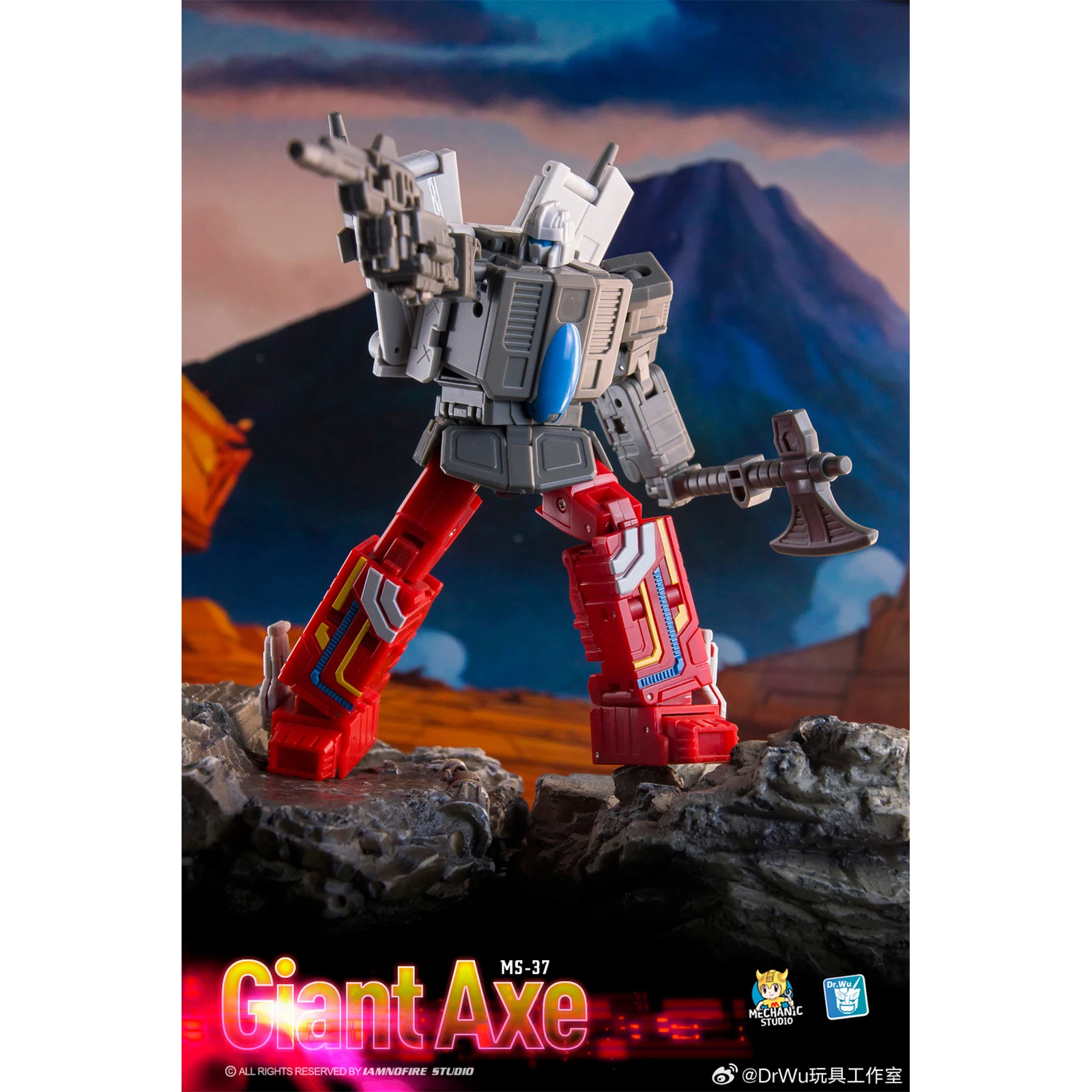 [In Stock With Bonus]DR.WU Transformation Dr Wu And MFT Collaborate MS37 MS-37 Giant Axe Broadside Action Figure Deformation Toy