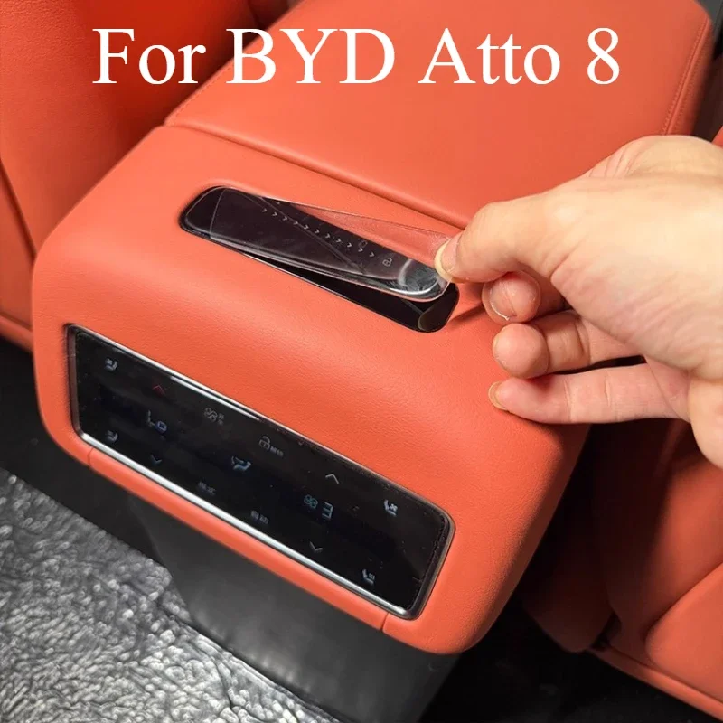 Refrigerator Adjustment Panel Protector Scratch Resistant Epoxy Film For BYD Atto 8 Interior Modification Supplies Accessories