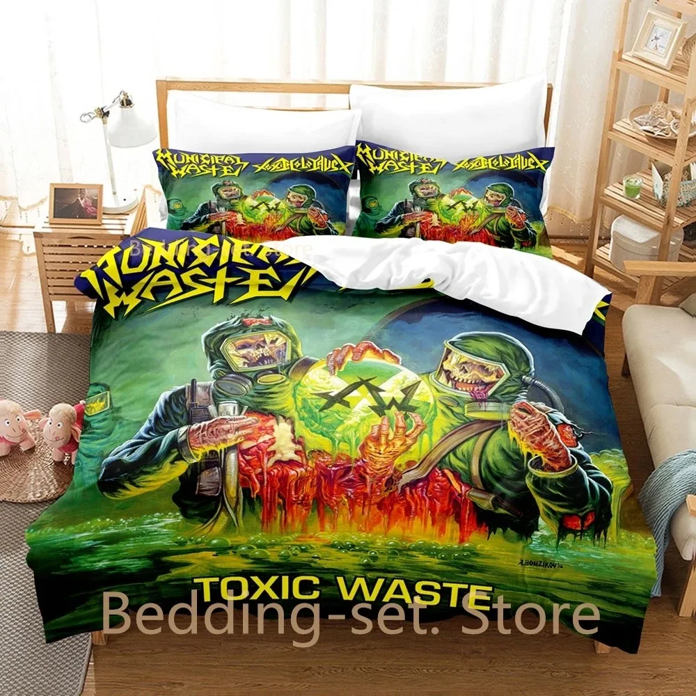 

Municipal Waste Bedding Set Single Twin Full Queen King Size Bed Set Adult Kid Bedroom Duvetcover Sets Print Anime Bed Sheet Set