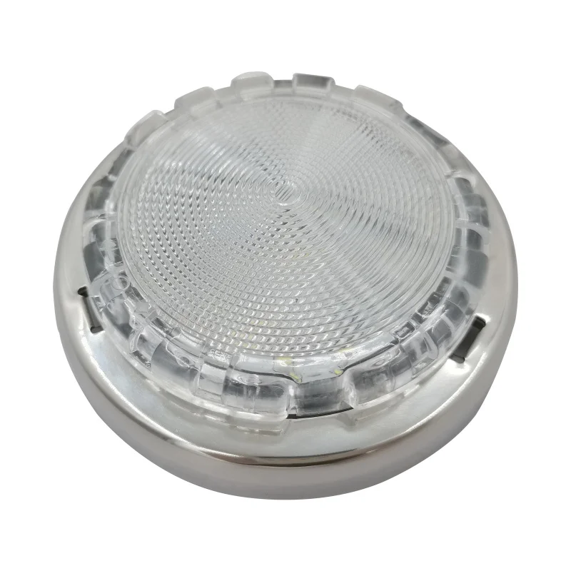 

ISURE MARINE Круглый серебряный потолочный светильник из нержавеющей стали 4-дюймовый светодиодный светильник для освещения корабля Навигационный светильник для яхты