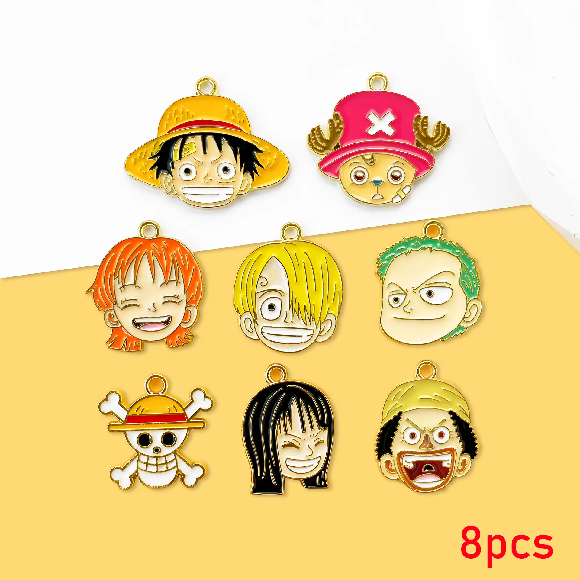 ONE PIECE Luffy & Zoro Keychain Set (8/10 pcs)