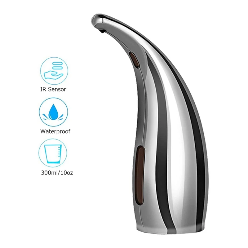 Automatic Sensor Soap Dispenser Touchless Liquid Handsoap Dispenser With Infrared Motion Sensor 300Ml/11Oz Easy Install
