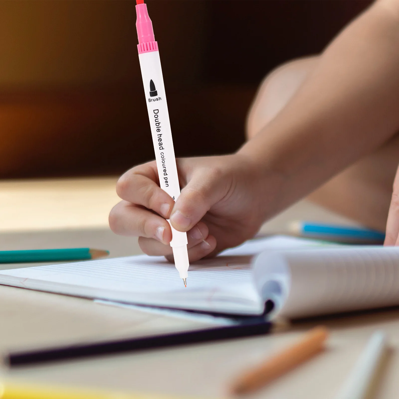 

24Pcs Colored Art Markers Dual Tip Pens Premium Painting Drawing Tools Adults Portable Coloring Supplies Acrylic Paint Pens