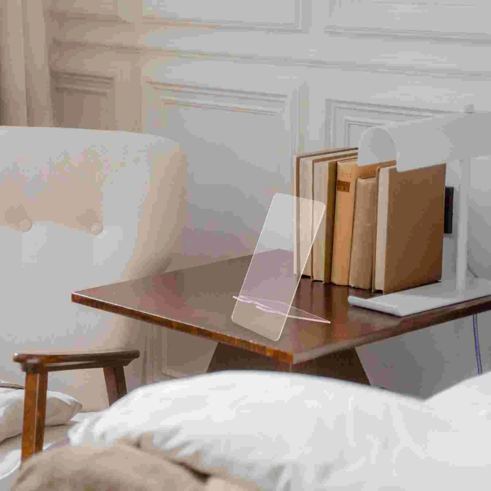 4 Pcs Writing Board Message Acrylic Note for Home Sticky Bracket Phone Stand Transparent Holder