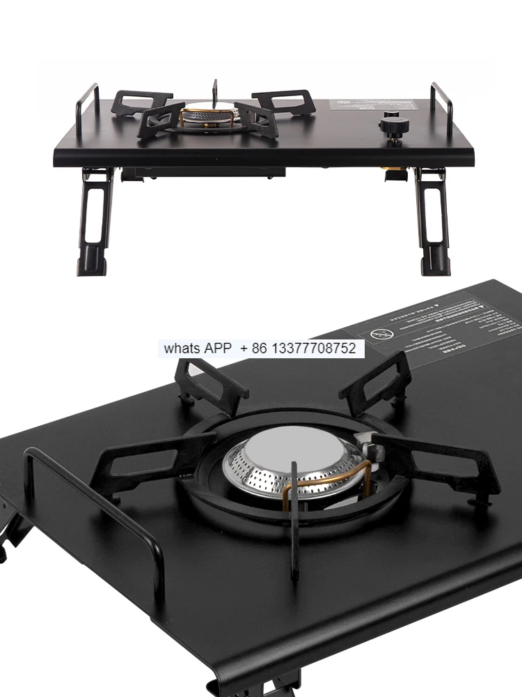 Outdoor Camping Portable Foldable Gas Stove Desktop Stove Small Cooker Wildlife