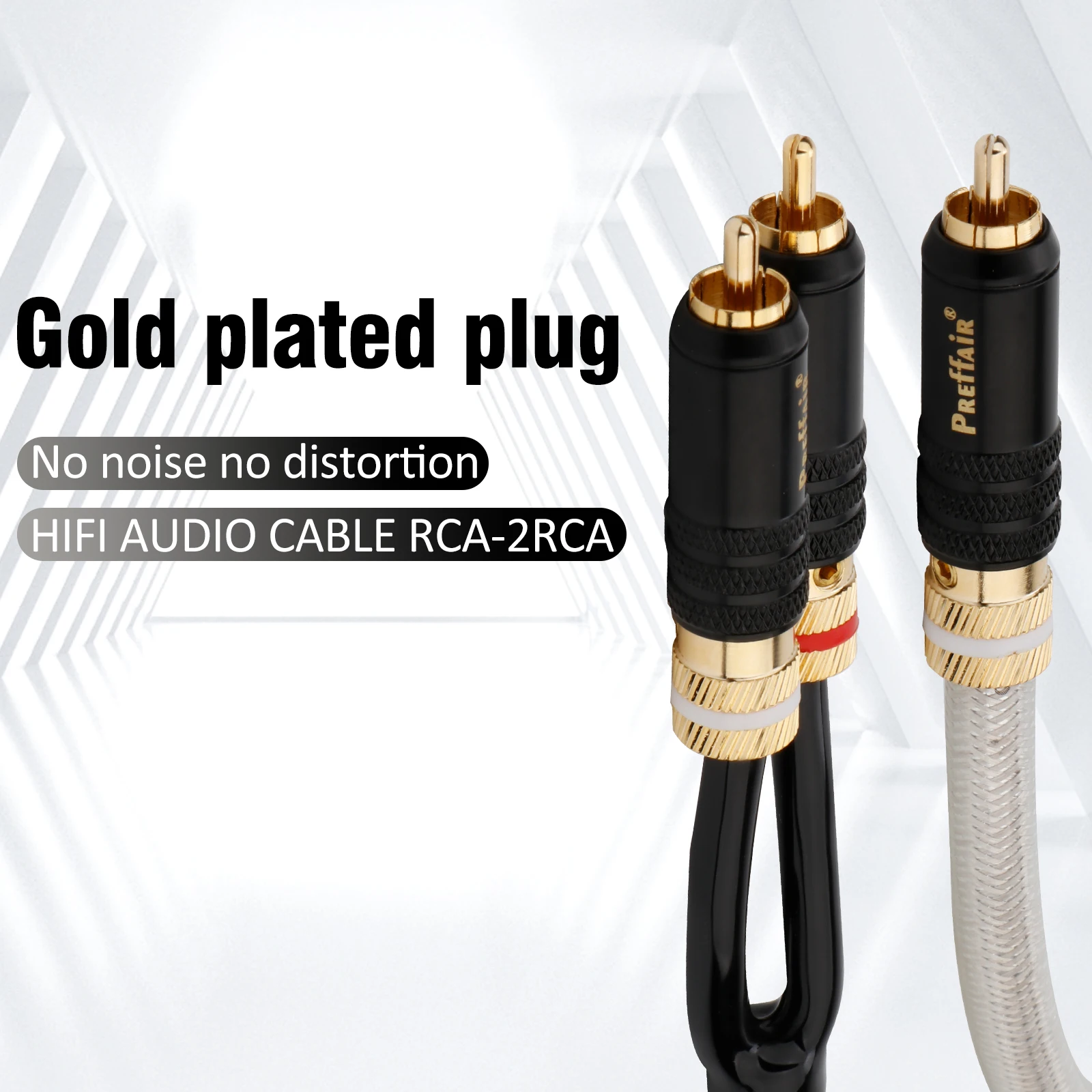 Соединительный кабель HiFi QED Signature — посеребренный разветвитель OFC RCA на 2, RCA Y, цифровой стереоаудиокабель для сабвуфера