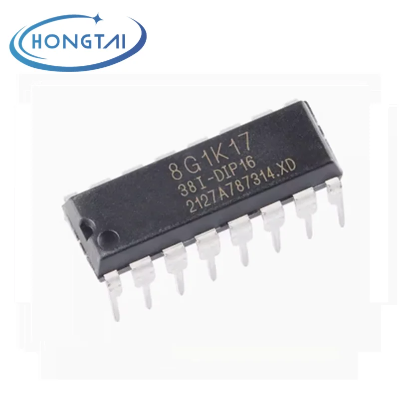 10PCs STC8G1K17-38I-DIP16 Direct insertion microcontroller MCU STC8G1K17 Original New