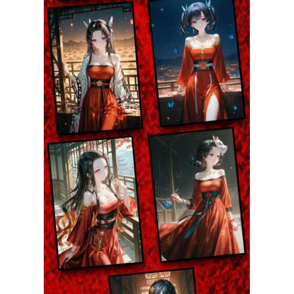 2025 أحدث شينغ هان نادي شيطان Slaye A6 بطاقات اللوحة حافظة Waifu أنيمي فتاة TCG بطاقة الألعاب Doujin اللعب وهواية هدية