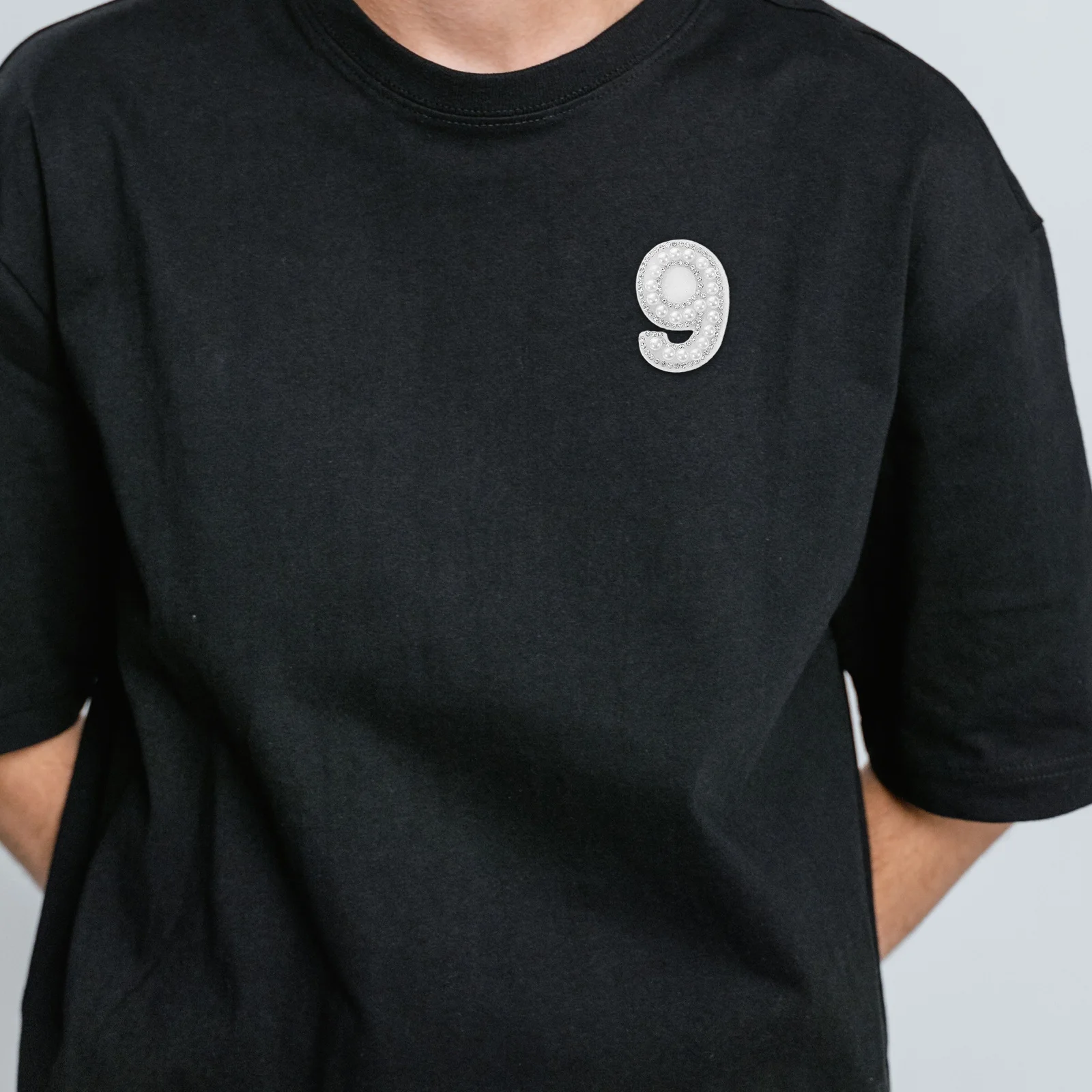 

10pcs Digital Pearl Rhinestone Stickers Diy Number Appliques For Fabric Clothes Iron On Craft Projects Imitation Pearl Patch Kit