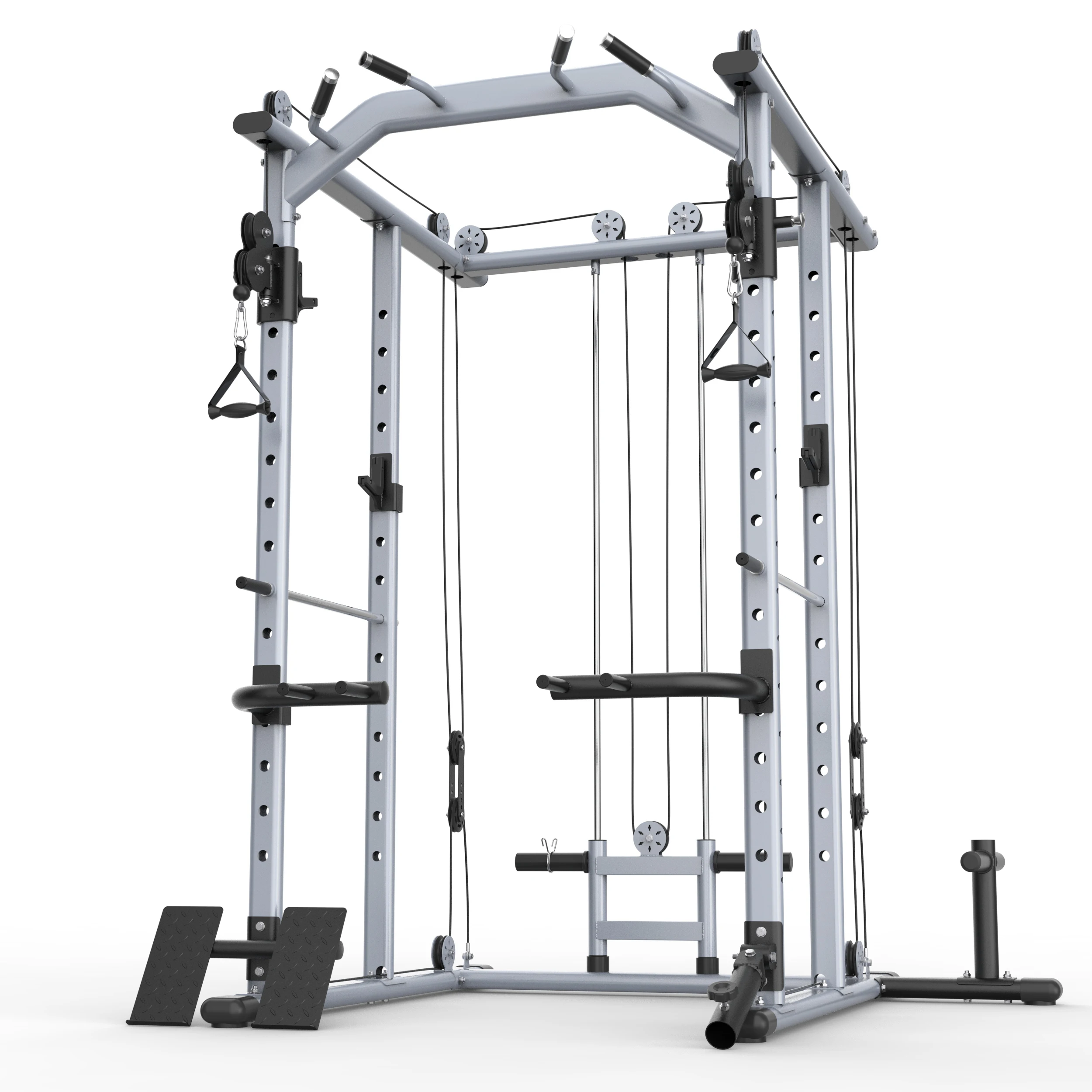 Multi-Function Power Cage Power Rack with Cable Crossover Machine Squat Racks Home GYM Fitness Equipment