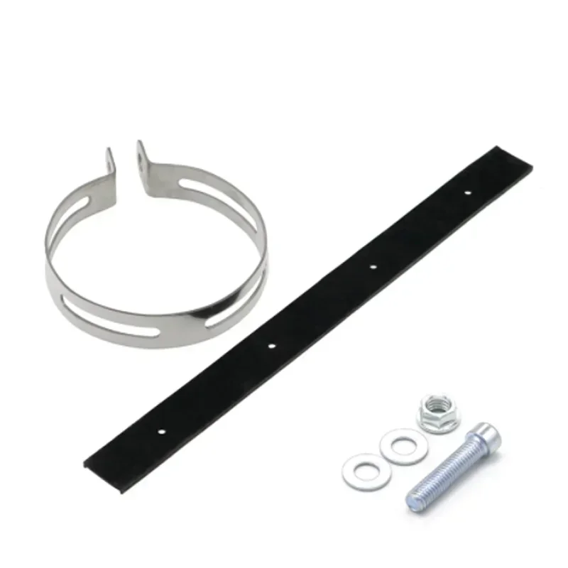 

Motorcycle Rubber Holder Clamp Fixed Ring Exhaust Pipe MufflerSupport Bracket 100mm 110-115mm Stainless Steel Material