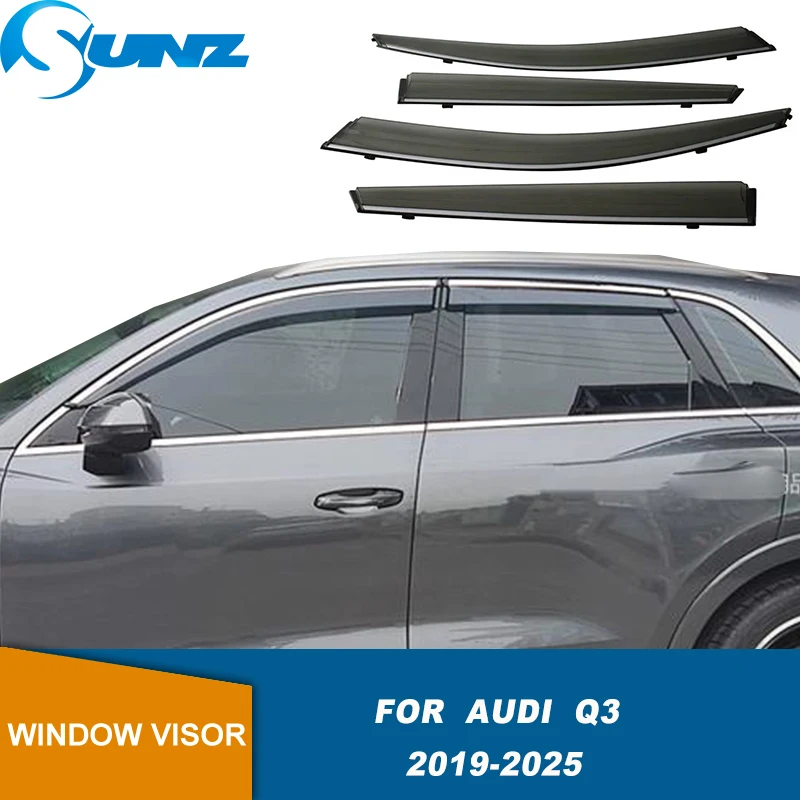 

Car Weather Shield For Audi Q3 2019 2020 2021 2022 2023 2024 2025 Side Window Visor Rain Awnings Shelter Deflector