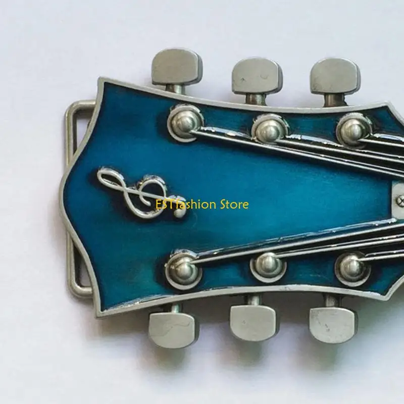 

Y5GC винтажная металлическая пряжка в форме гитары, нежная пряжка для ремня, аксессуары для пояса «сделай сам», западный