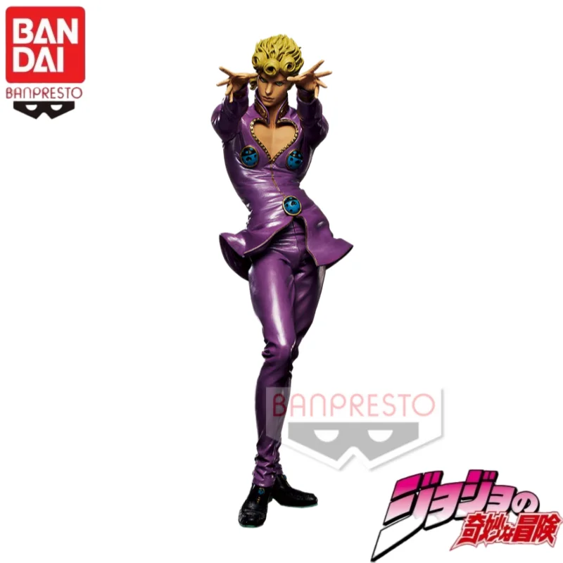 

В наличии оригинальная модель Bandai Jojo's Bizarre Adventure Golden Wind Giorno Giovanna, плюшевая модель персонажа аниме, Коллекционная игрушка в подарок