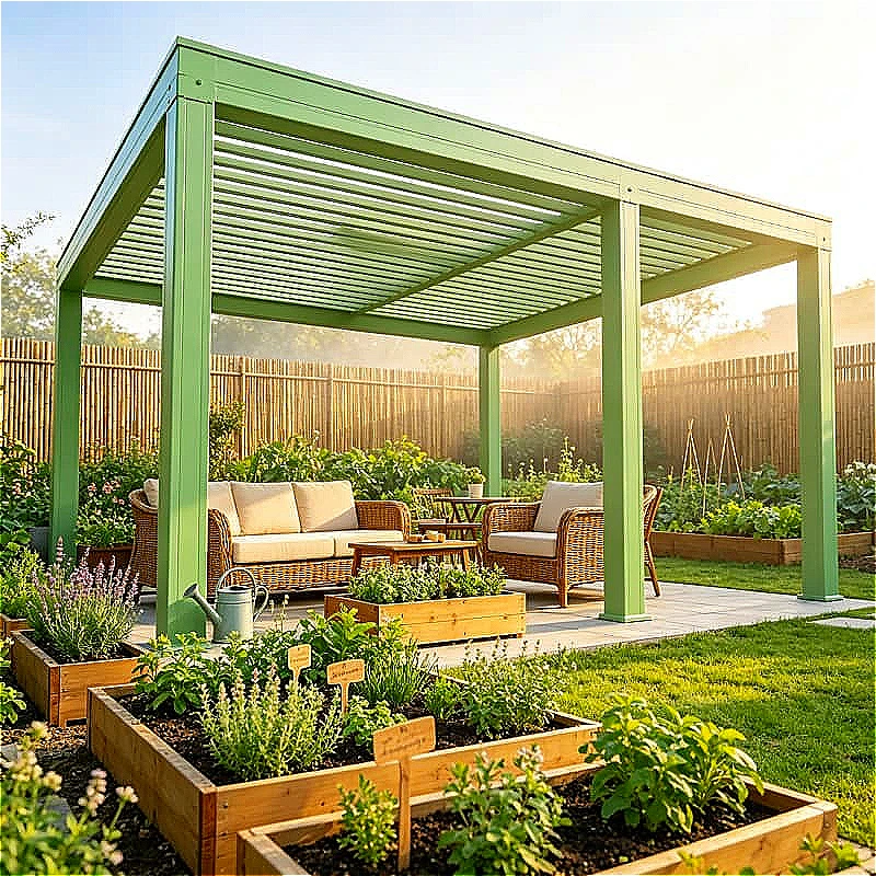 Wedding Pergola 3x6m Aluminum Motorized Louvered Waterproof Roof For Garden Patio Backyard Carport Gazebo Customized