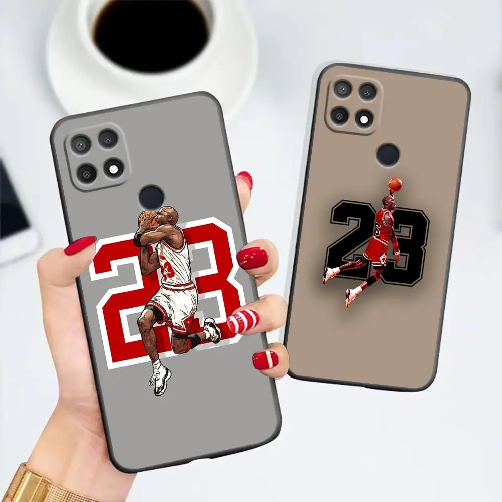 Sports Basketball Shooting Phone Funda Case For OPPO A98 A95 A96 A94 A93 A92S A91 A78 A74 A58 A57 A55 A53 A33 A17 Case Shell