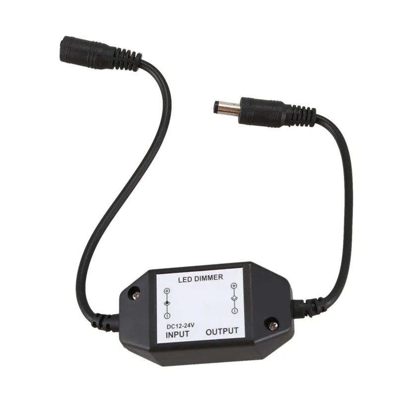 Emption! 2X 12V / 24V 6A LED-Dimmer-Controller Passen Sie die Helligkeit für einfache Farbe an, klar, schwarz