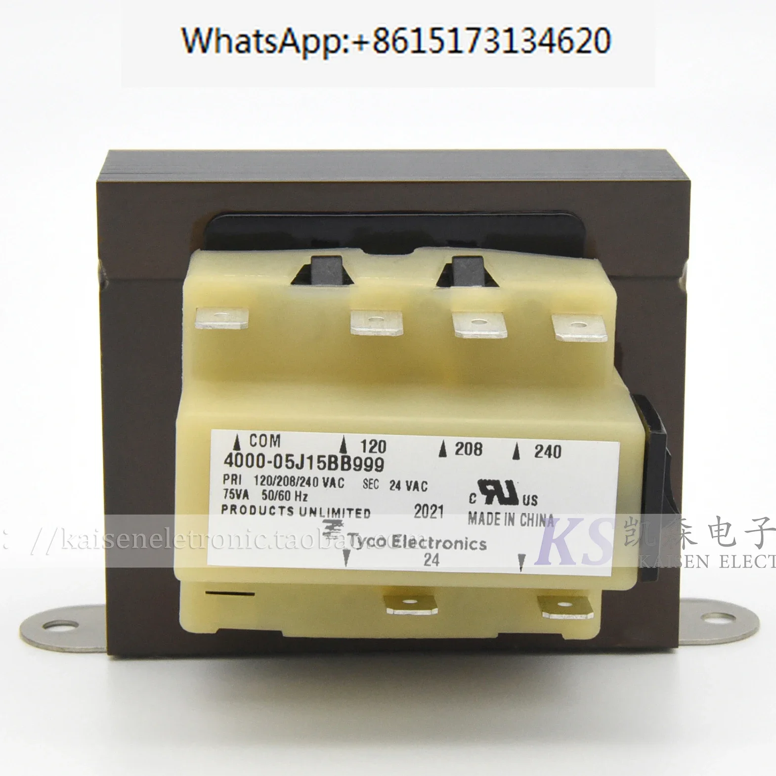 

75VA 120V208V240V to 24V 4000-05J15BB UL fresh air system tyco isolation transformer