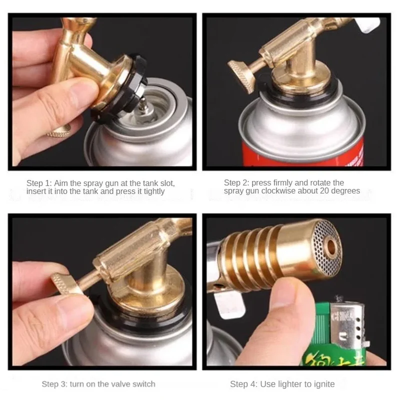 Multifunction Welding-Burner Welding Gas Burner Flame Gas Torch Flame Gun Blow for BBQ Camping Cooking Lighter Heating Camping image 6
