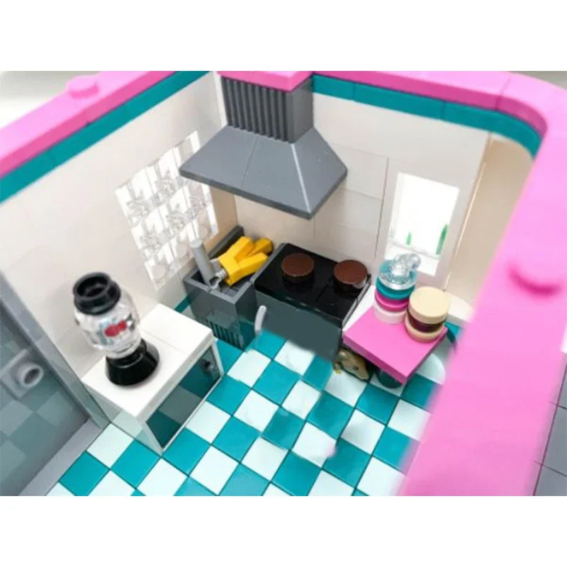 symoc Architettura Street View Building Blocks Negozio Negozio Casa Modello Mattoni fai da te Regalo di Natale Tovs per bambini