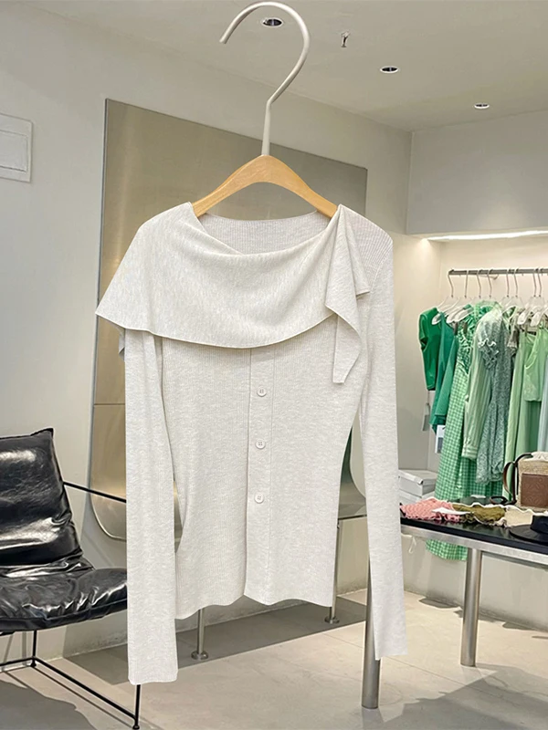 

Ay Lazy Sle Long Sve вязаный открытый кардиган женский модный топ с застежкой на талии повседневный мягкий трикотаж