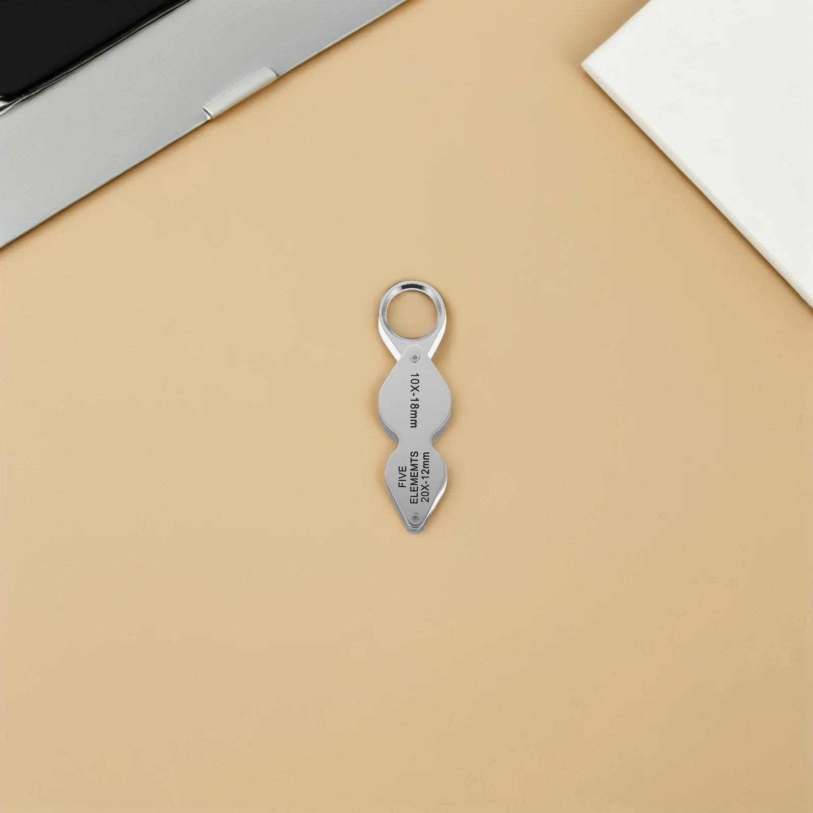 عدسات عين المجوهرات 10 × 20 × عدسات زجاجية بصرية مدمجة محمولة لهواة فحص المجوهرات بالأحجار الكريمة المفصلة #6