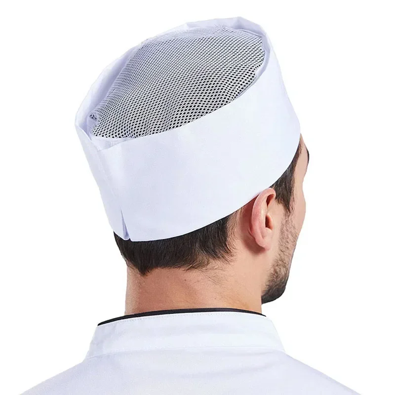 Cappello da cuoco da uomo per servire cibo Berretto da cucina nero in stile giapponese Sushi Ristorante Cameriere Cappello da lavoro traspirante Catering Cappellini da cuoco da donna
