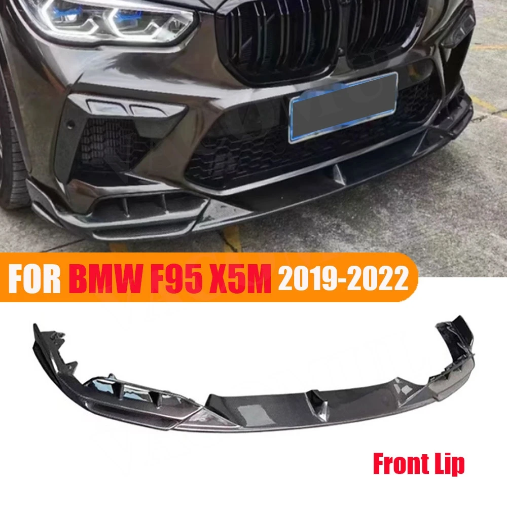 

VACOMUL Carbon Fiber Car Front Bumper Lip Spoiler For BMW F95 X5M 2019 2020 2021 2022 Bumper Guard Car Exterior Accessories