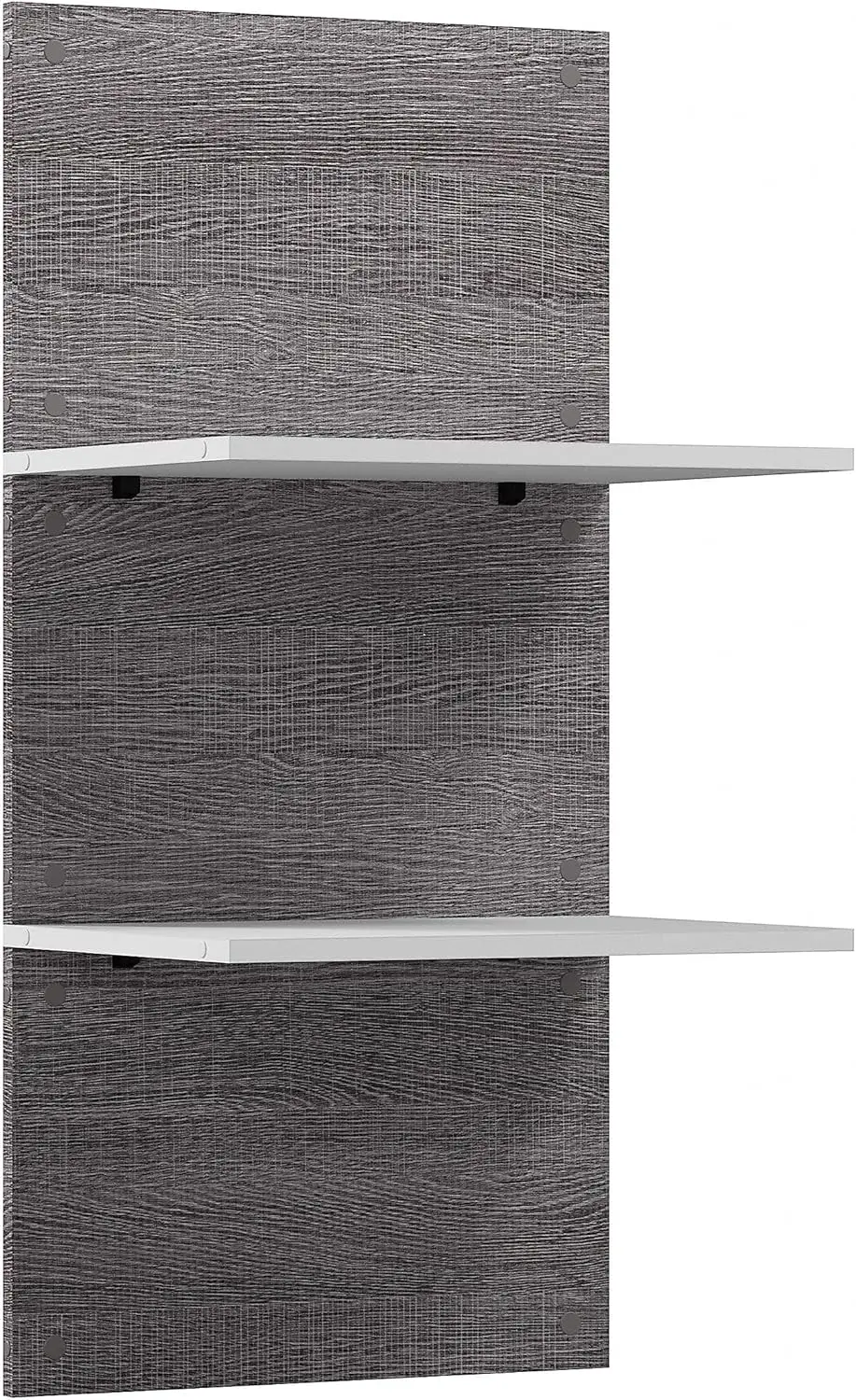 

Floating Shelves, 20-inch Bark Gray and White Wardrobe Shelving for Walk-in Closet, Bedroom, Guest Room