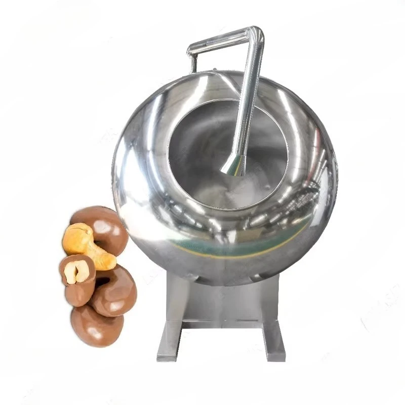 Household Automatic Coffee Bean Chocolate Coater Spraying Chocolate Coater