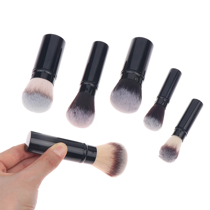 1 pz viso Kabuki pennelli cosmetici accessori per il trucco pennelli per trucco retrattili fondotinta in polvere morbida e soffice fard