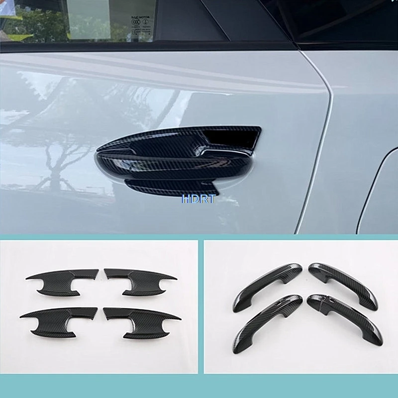 

Стильные защитные аксессуары для украшения автомобиля, внешняя наклейка, крышка для боковой дверной ручки, крышка, крышка для ворот, чаши, рамы, отделка для MG4 Mulan 2022 +